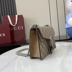 Bolsa Gucci Dionysus GG Estampa Marrom 20x16x5cm