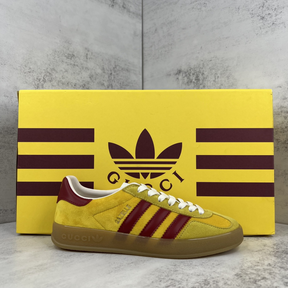 Tênis Gucci x Adidas Gazelle Amarelo/Vermelho