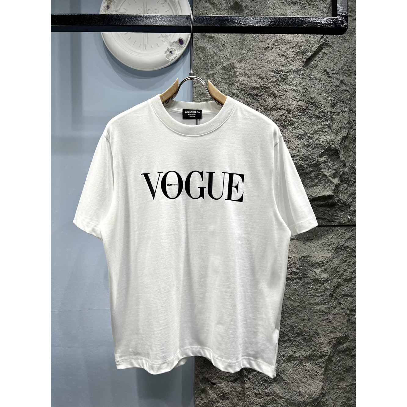 Camiseta de Algodão Balenciaga com estampa VOGUE Branca