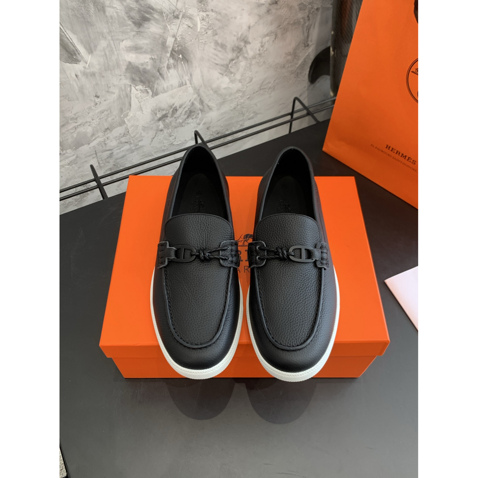 Tênis Hermès Mocassim Ignacio Preto
