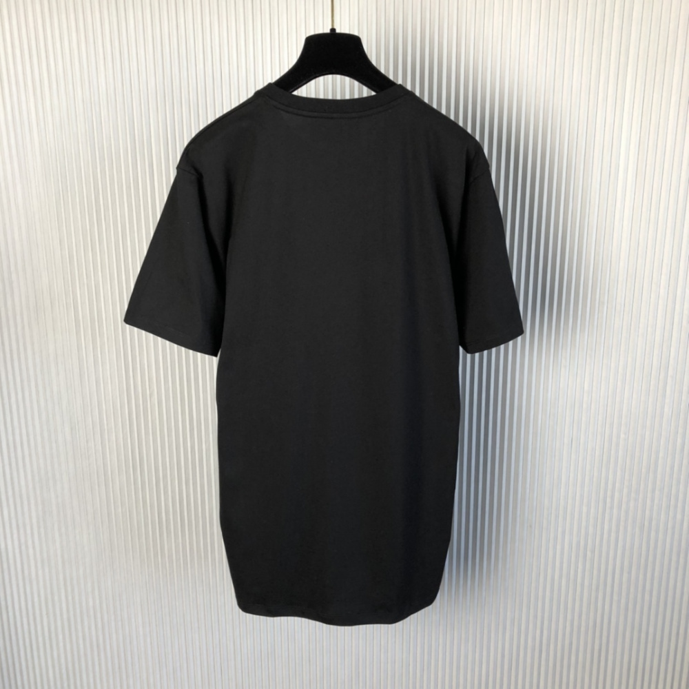 Cotton jersey printed T-shirt Preta