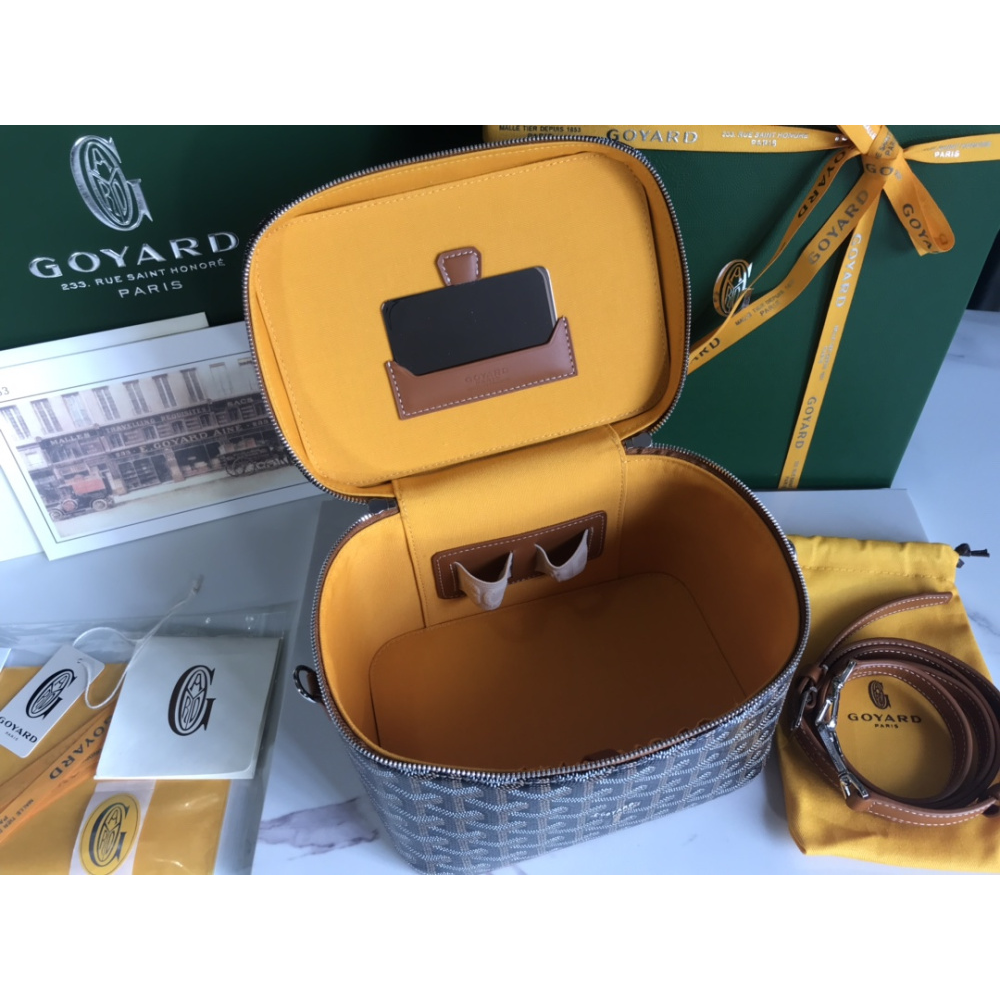 Bolsa Goyard Necessaire Goyardine Muse 20x14x16cm (cinco cores)