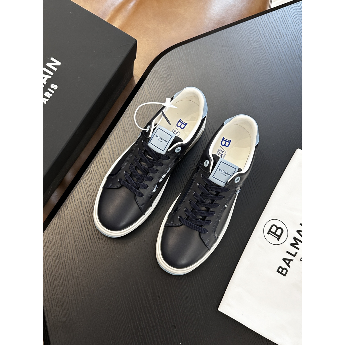 Tênis Balmain B-Court Azul Marinho