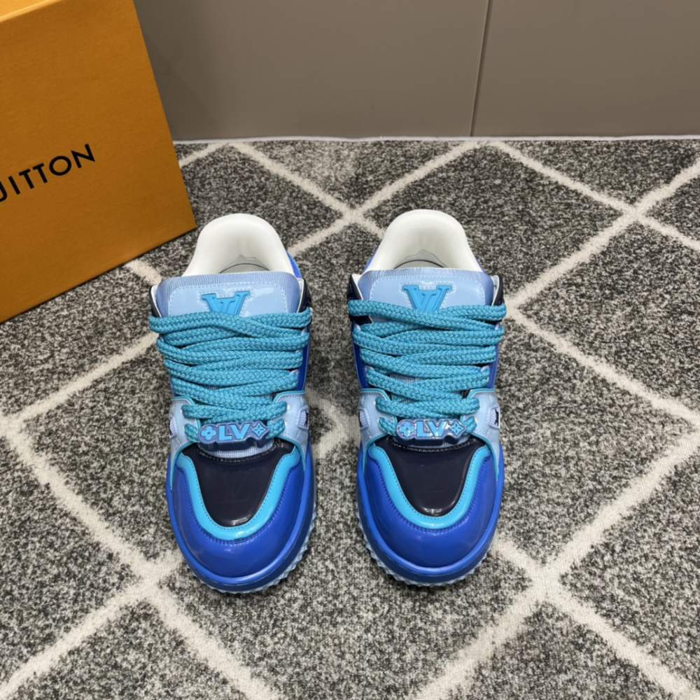 Tênis Louis Vuitton Trainer Maxi Azul