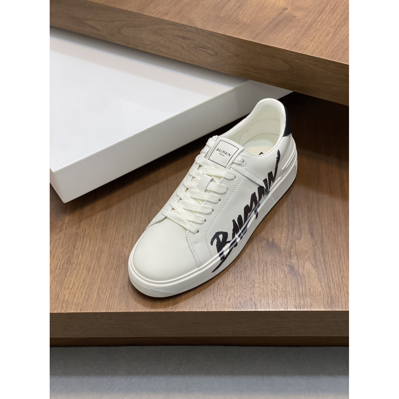 Balmain Tênis Cano Baixo