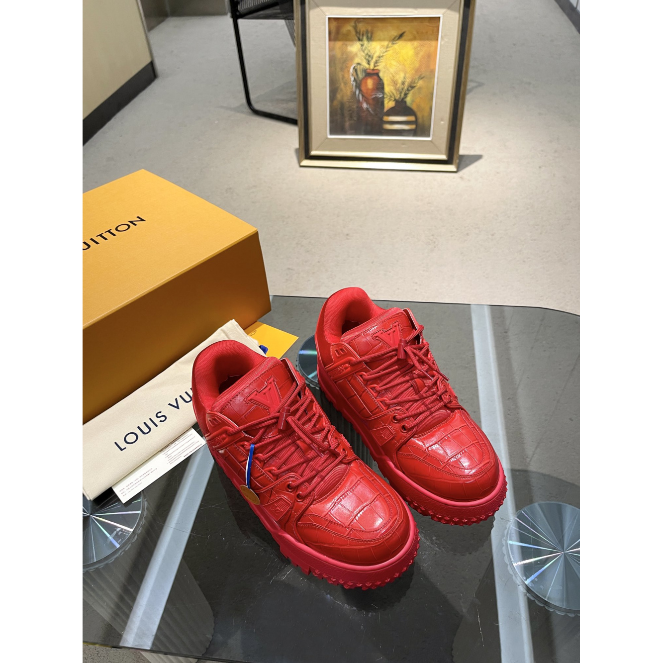 Louis Vuitton Trainer Maxi Vermelho