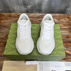 Tênis Gucci Ripple Couro Branco/Off