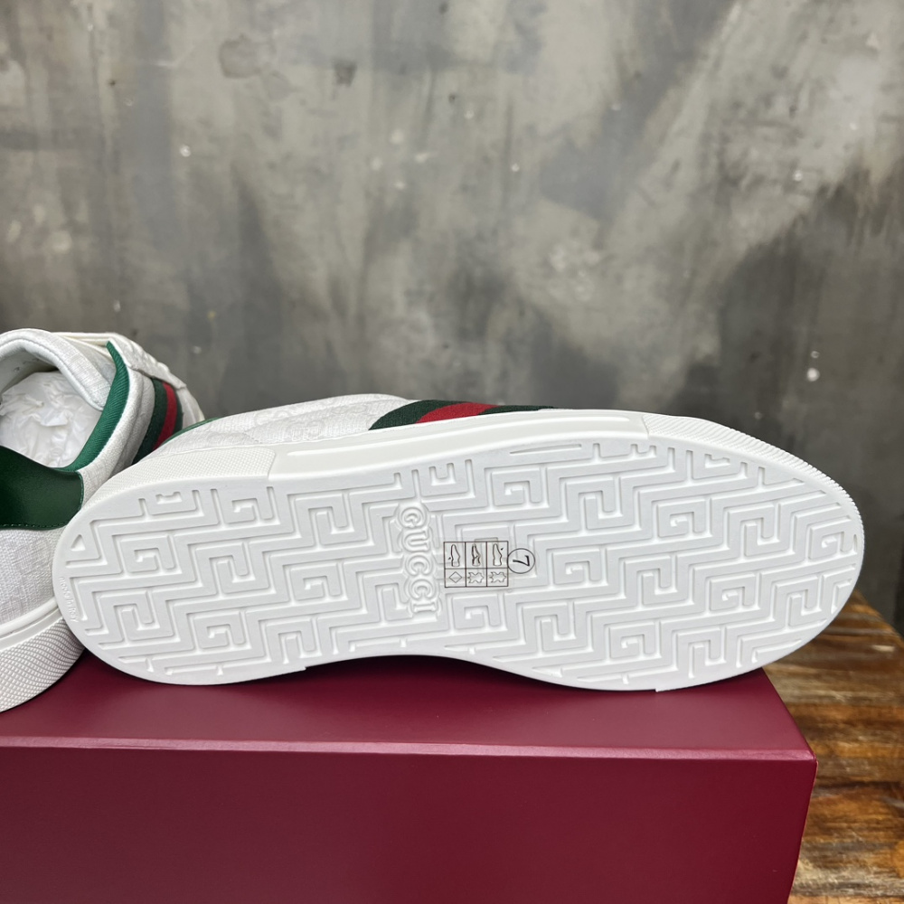 Gucci Sneaker Ace With Web Branco