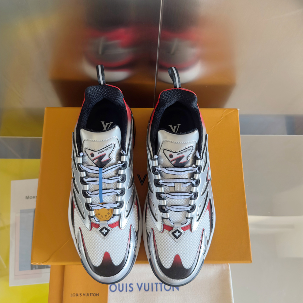 Tênis Louis Vuitton Runner Tatic Vermelho