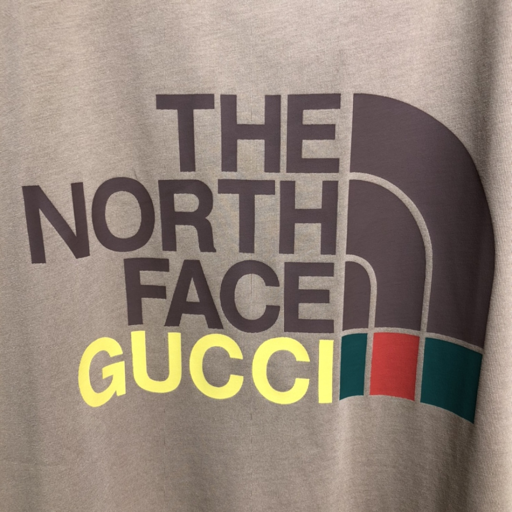 Camiseta em algodão The North Face Gucci Marrom