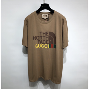 Camiseta em algodão The North Face Gucci Marrom