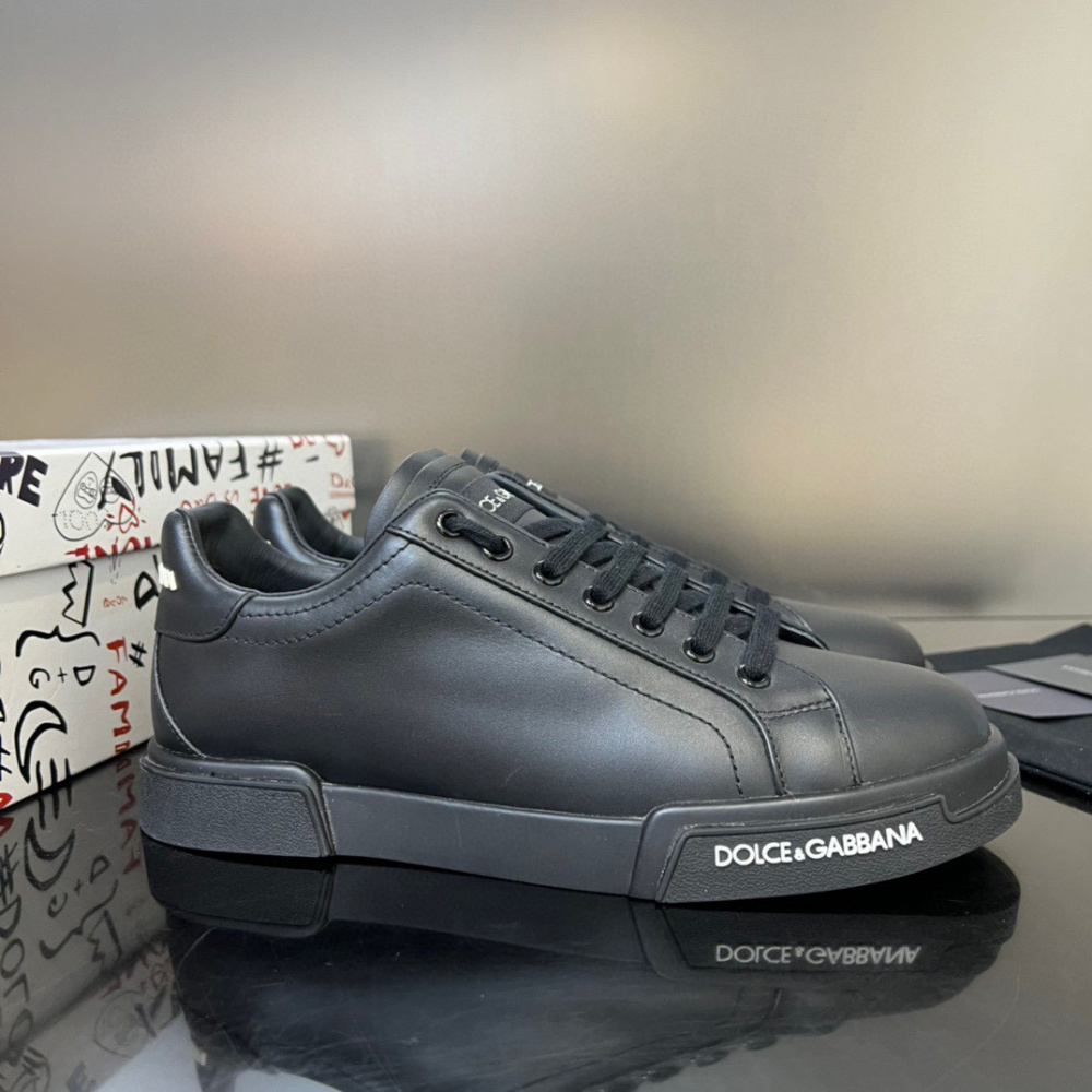 Dolce&Gabbana Tênis Portofino Preto com logo