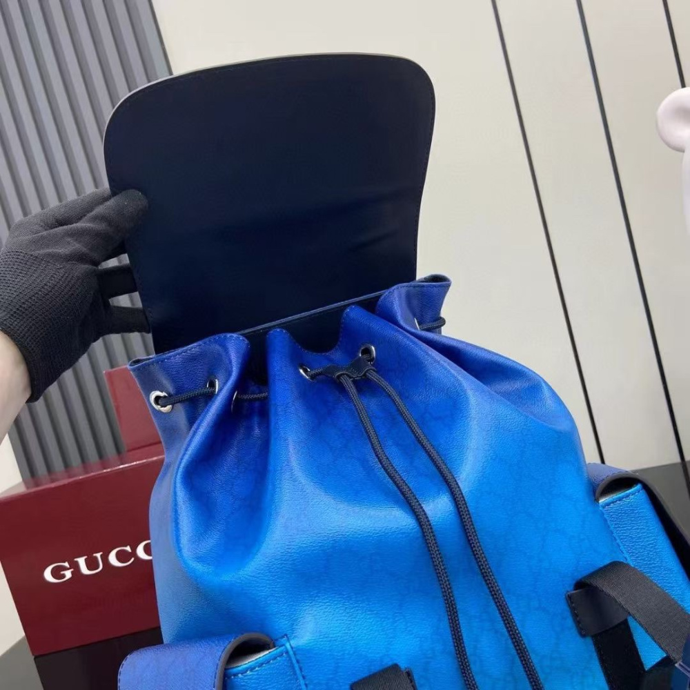 Mochila Gucci Chroma Azul 35x46x12cm