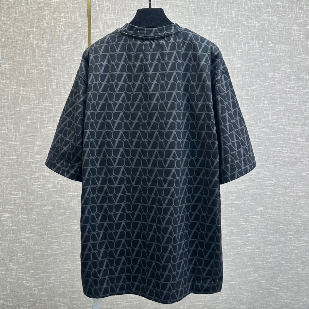 Camisa Valentino de algodão com Estampa Iconographe Toile Preto