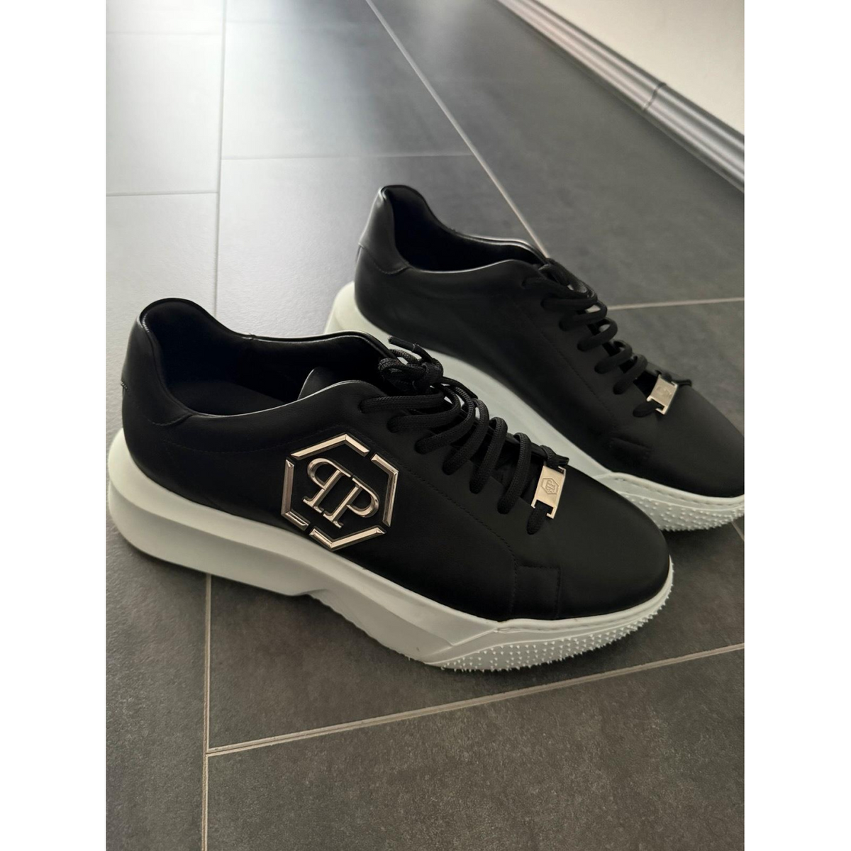 Tênis PHILIPP PLEIN Godzilla Runner Hexagon Preto
