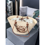 Bolsa Loewe Anagram Basket in Iraca 46x15x24cm (duas cores)