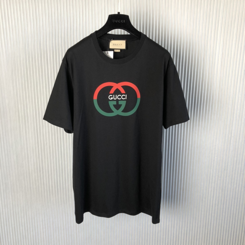 Cotton jersey printed T-shirt Preta