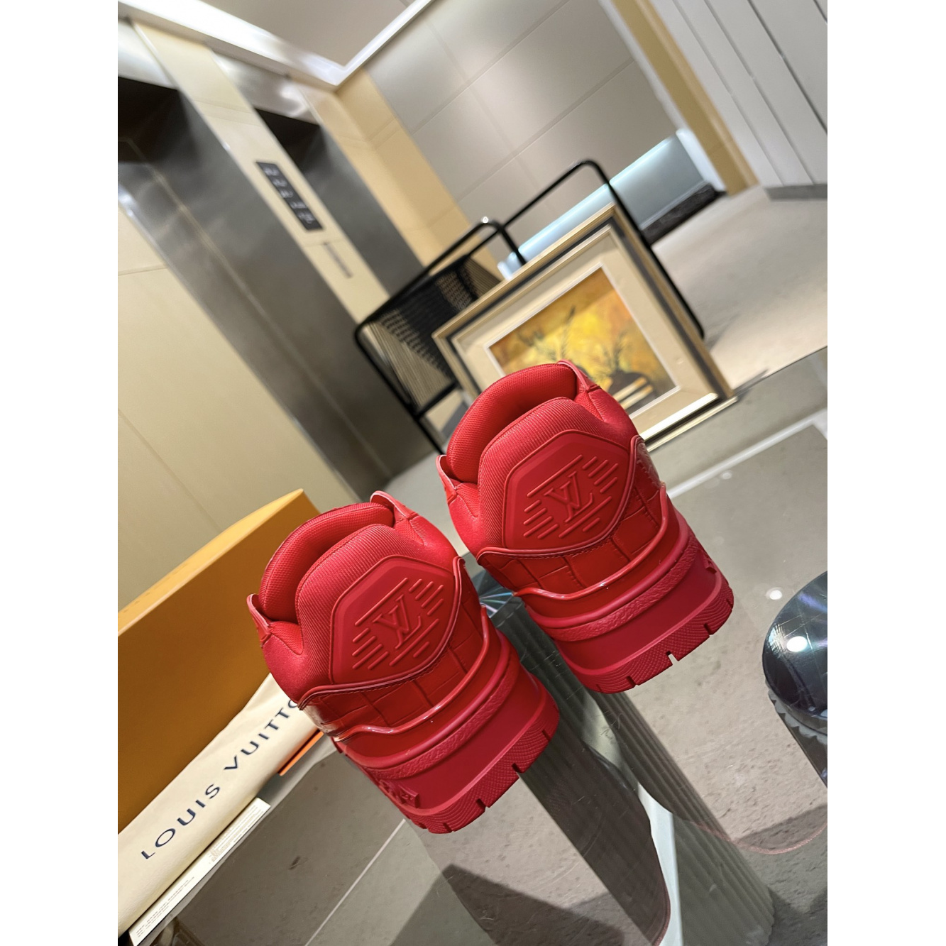 Louis Vuitton Trainer Maxi Vermelho