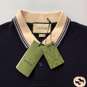 Camisa Gucci Polo de algodão com Bordado gg