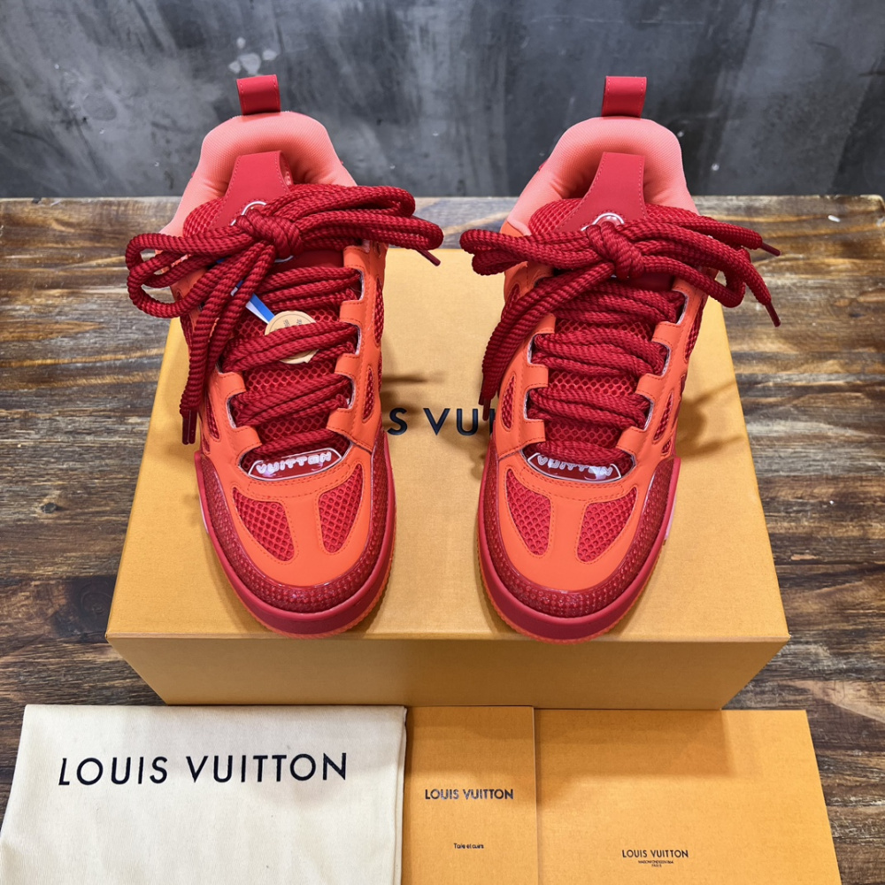 Tênis Louis Vuitton LV Skate Vermelho