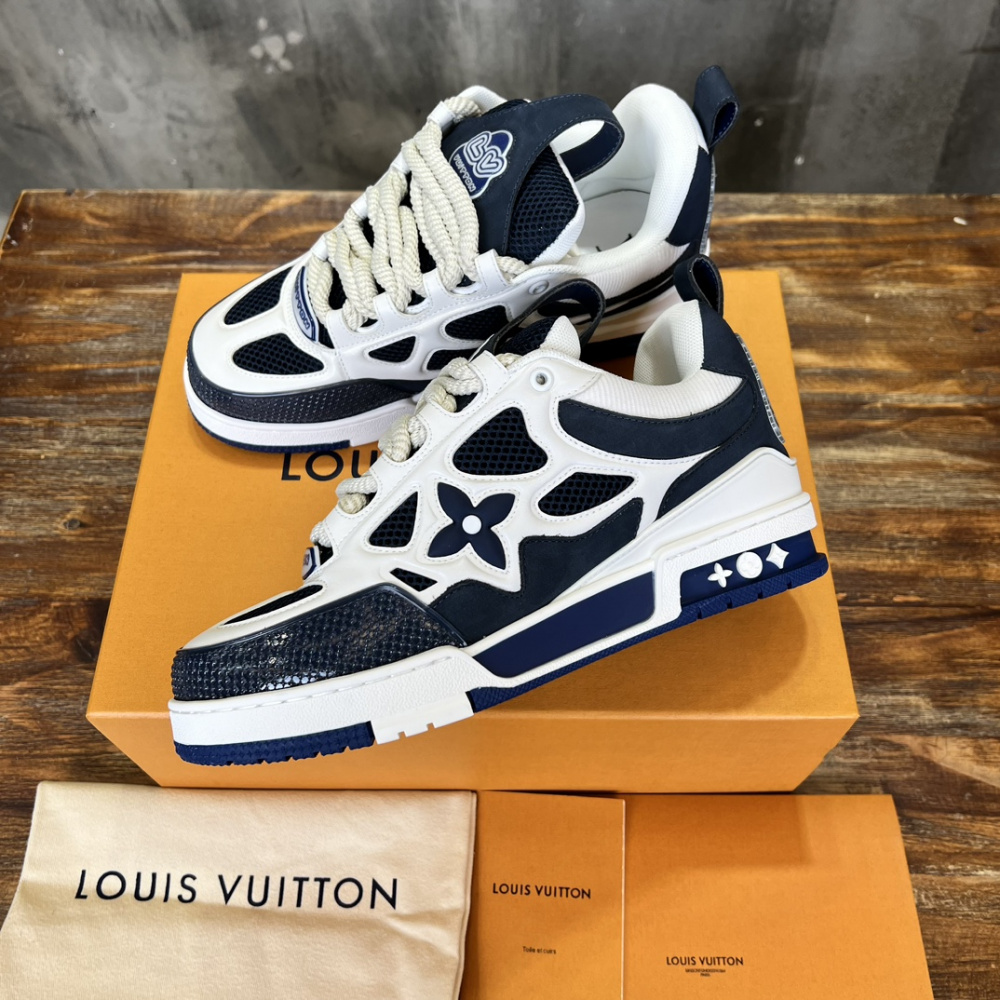Tênis Louis Vuitton LV Skate Azul/Branco