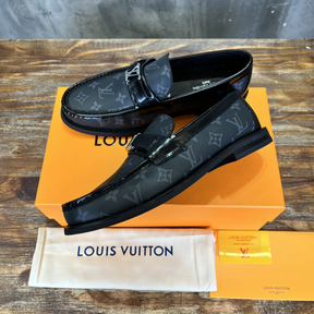 Louis Vuitton Loafer Major Couro Canvas Monogram Graphite