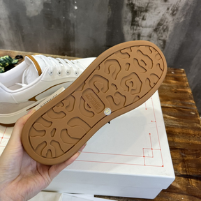 Tênis Alexander Mcqueen Skate Deck Plimsoll Branco/Marrom