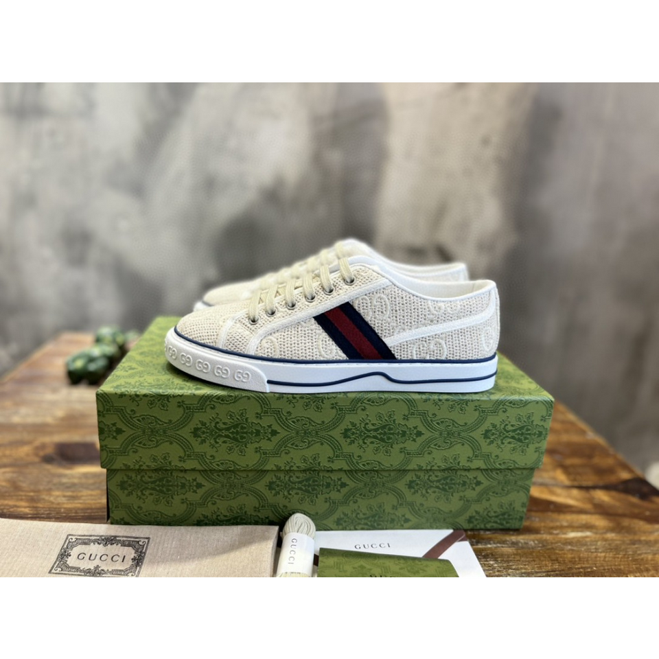 Tênis Gucci Cano Baixo 1977 Branco