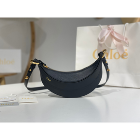 Bolsa Chloé Transversal Banana 22x10cm (Preta e outras cores)