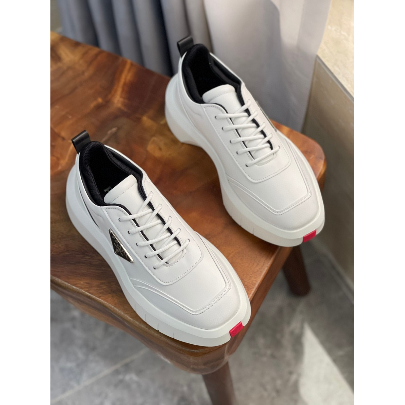 Prada Tênis Branco platform