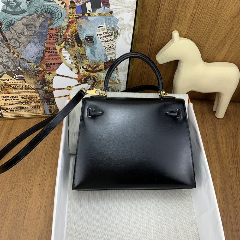 Bolsa Hermès Mini Kelly Ferragem Dourada 25x19x9cm (4 cores)