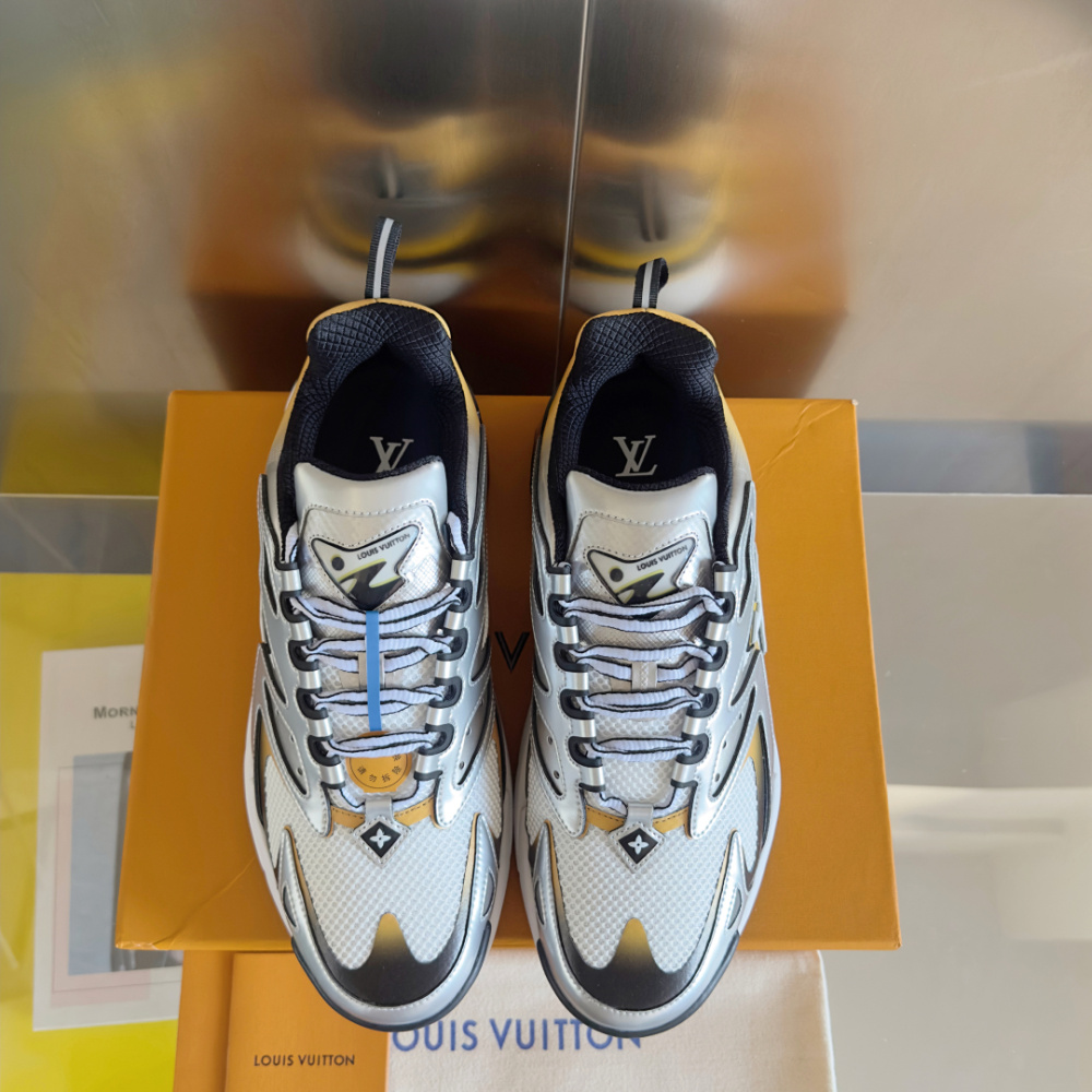 Tênis Louis Vuitton Runner Tatic Amarelo