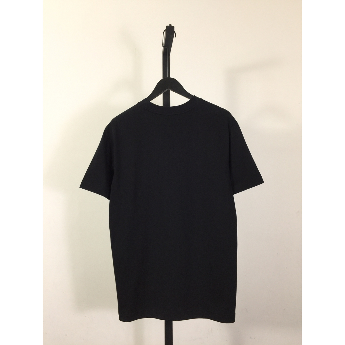 Camisa Prada em algodão com nome Bordado em Bolso Lateral Superior Preta