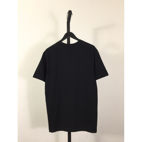 Camisa Prada em algodão com nome Bordado em Bolso Lateral Superior Preta