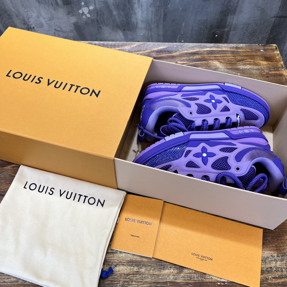 Tênis Louis Vuitton LV Skate Roxo