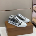 Burberry Tênis Verde Militar c/ Branco Cano Baixo