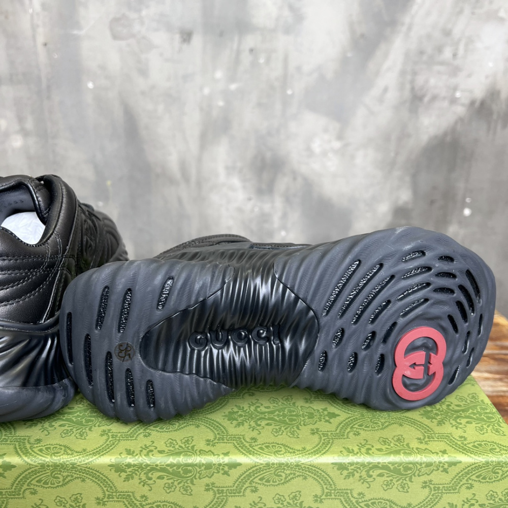 Tênis Gucci Ripple Couro Preto