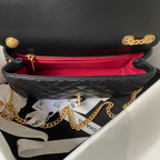 Bolsa Chanel Flap Preta 14.5X23.5X7CM