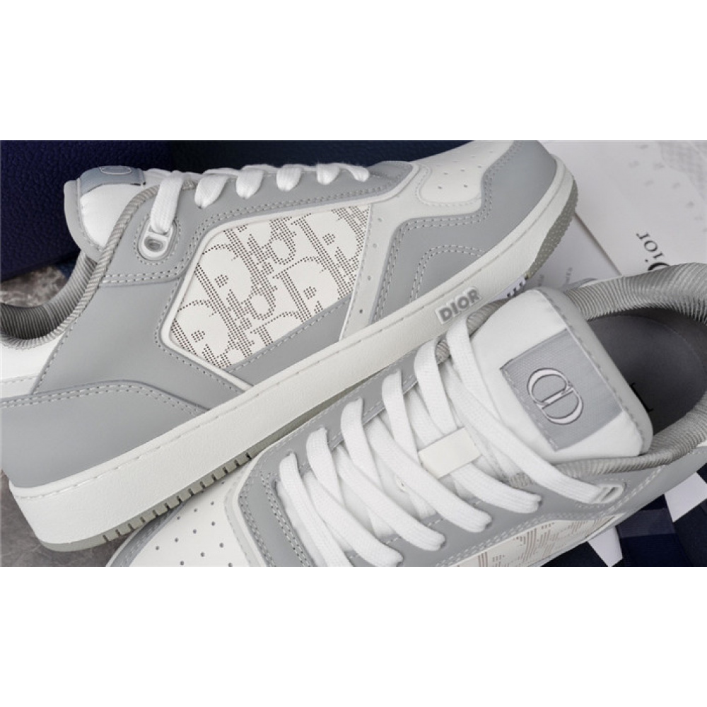 DIOR B27 LOW-TOP GRAY CALFSKIN