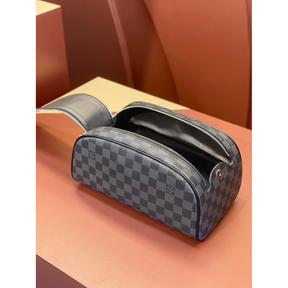 Necessaire Louis Vuitton LV Couro Damier Azur Graphite 28x16x13CM