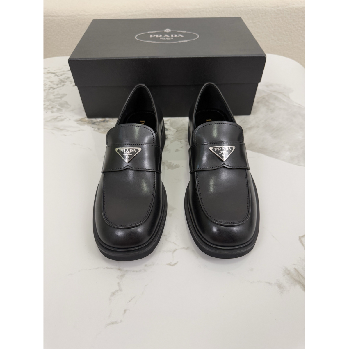 Loafer Prada em Couro fosco Preto