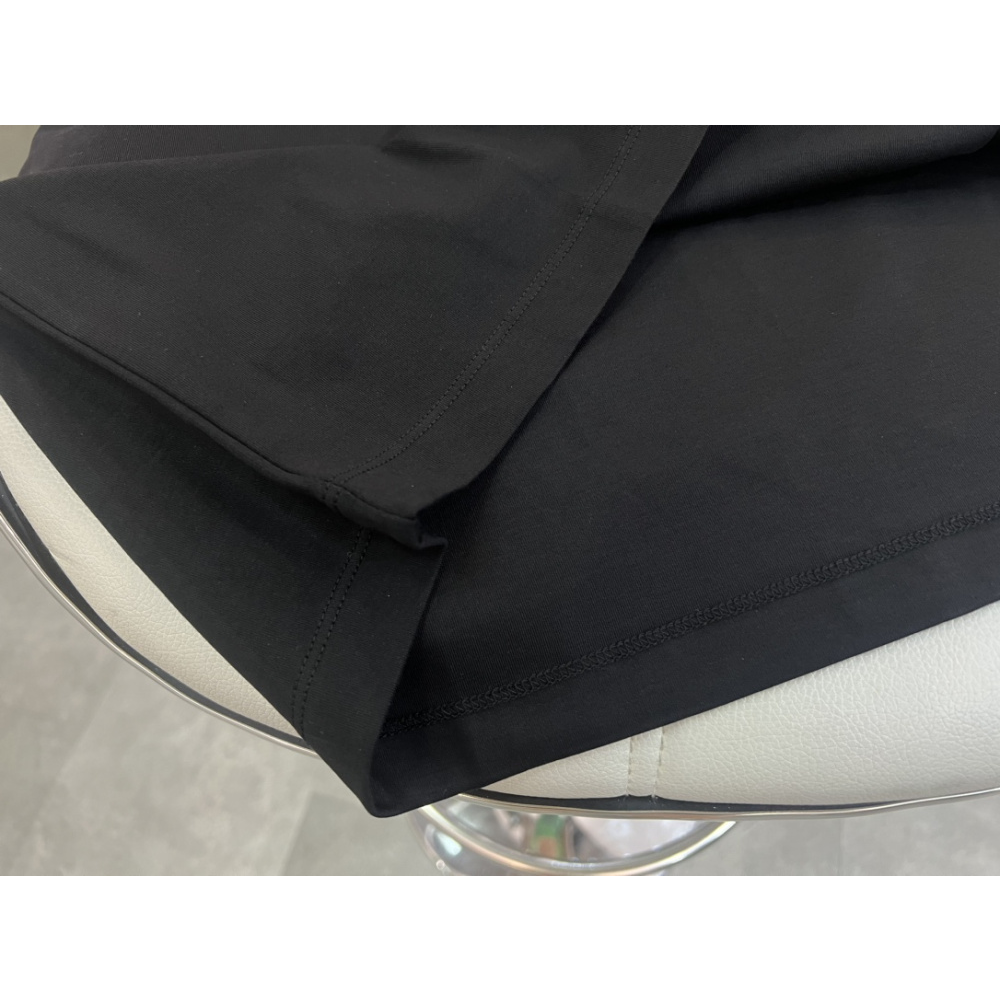 Camisa Prada em algodão com Logo Triangular Preto