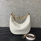 Bolsa Valentino Garavani Tiracolo VLogo Moon pequena 20x23x8cm  (Off White e outras cores)