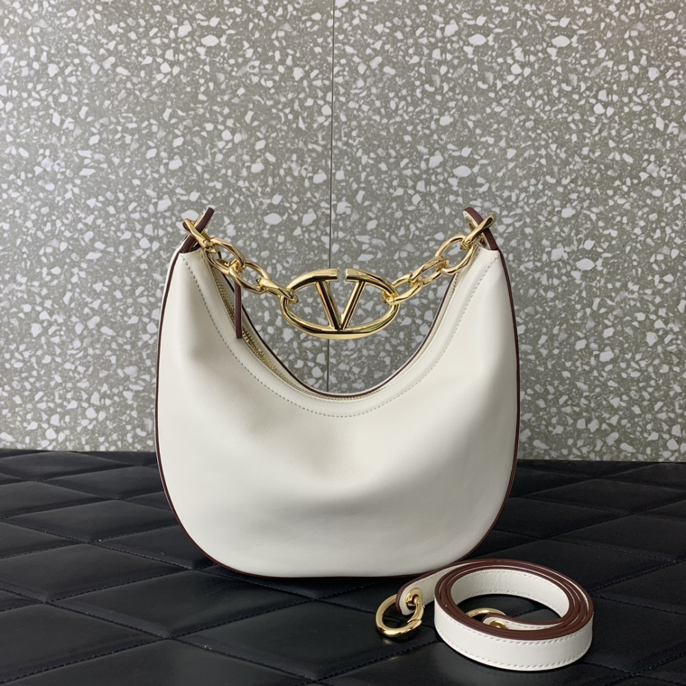 Bolsa Valentino Garavani Tiracolo VLogo Moon pequena 20x23x8cm  (Off White e outras cores)
