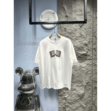 Camisa Burberry de algodão BB ao meio bordada Branca