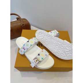 Sandália Louis Vuitton TM Mule Bom dia Branco