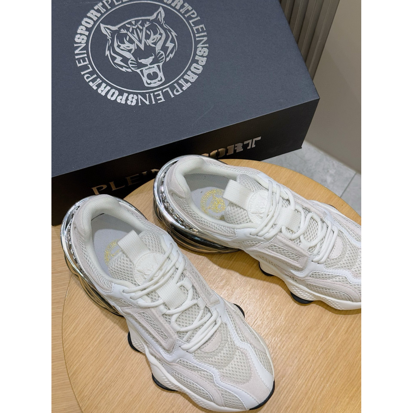 Philipp Plein Sport Tênis Runner PS Thunder Mix Branco