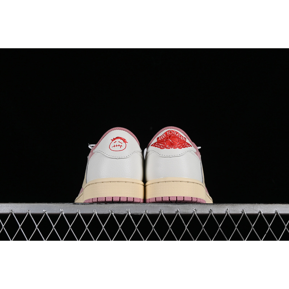 TRAVIS SCOTT X AIR JORDAN 1 LOW OG WHITE/PINK/YELLOW