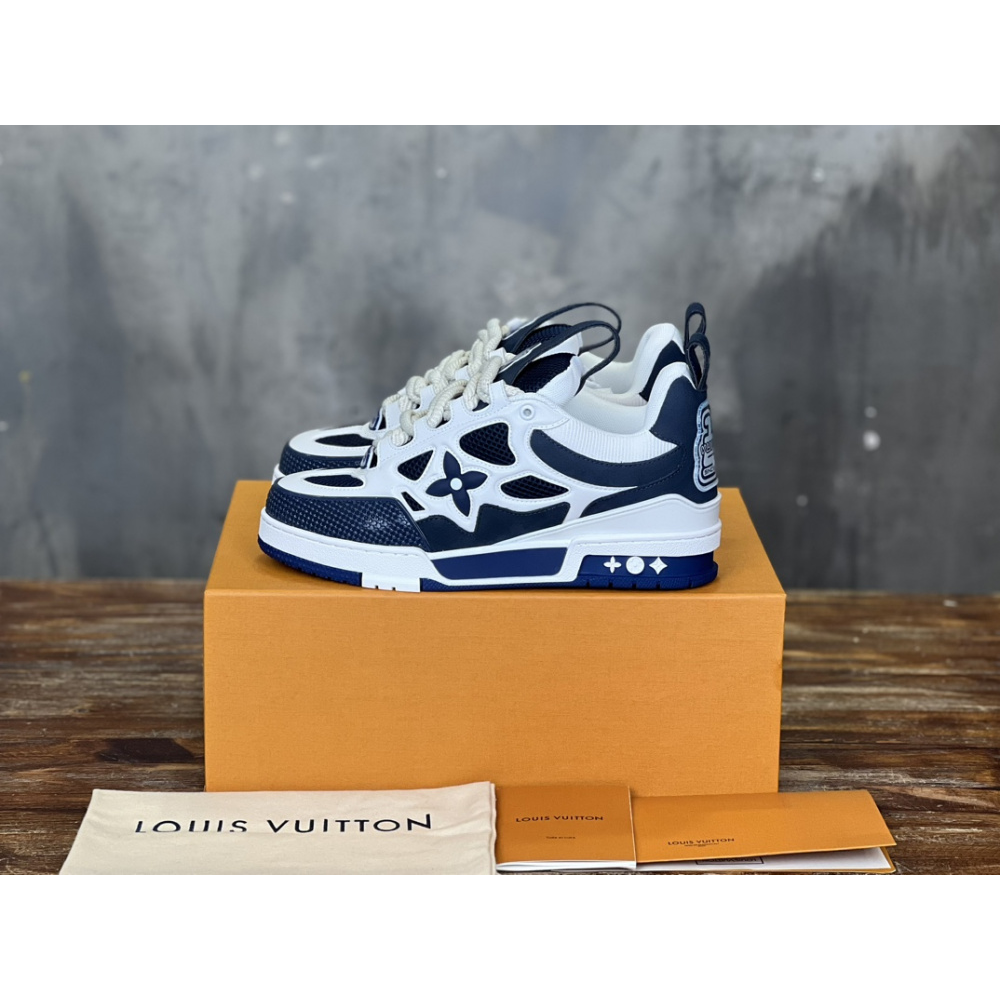 Tênis Louis Vuitton LV Skate Azul/Branco