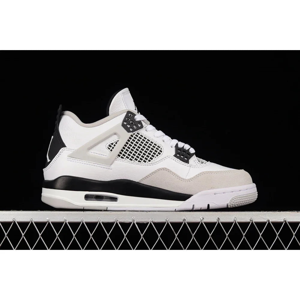 AIR JORDAN 4 RETRO MILITARY BLACK WHITE/BLACK-NEUTRAL GREY